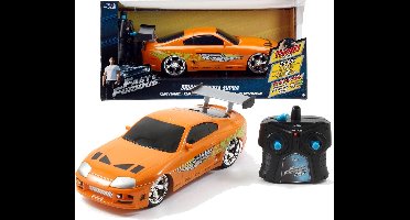 Jada Toys - Fast & Furious - RC Toyota Supra 1:16 - Oranje - 2 4GHz - Vanaf 8 jaar - Bestuurbare auto