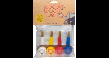 Doddlebags DoddleBrush - Verfkwasten Set - Herbruikbare knijpzakjes - Kinderkunst - Creatief - Kinderactiviteit