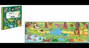 Janod - Magneti Stories Afrikaanse Dieren – Educatieve Magneetset Met 30 Magneten – Magneetboek - Fantasierijk Speelgoed - Geschikt Voor Kinderen Vanaf 3 Jaar