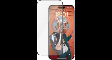 PanzerGlass Screenprotector geschikt voor Apple iPhone 15 Plus Glazen | PanzerGlass Ultra-Wide Fit Screenprotector - Case Friendly + Installatie Frame - Zwart