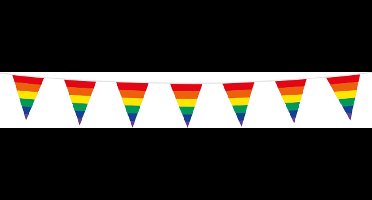 3x Mini Vlaggenlijn Regenboog 3 meter - Verjaardag Feest Party Festival Poolparty Decoratie