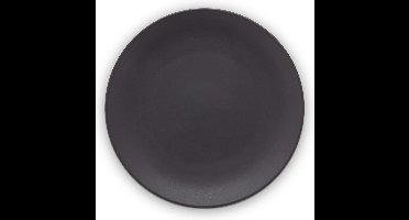 vtwonen Dinerbord - Mat Zwart - Porselein - 25,5cm