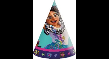 Vegaoo - 6 kartonnen feesthoeden Encanto