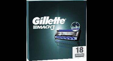 Gillette Mach 3 Scheermesjes - Voor Mannen - 18 Scheermesjes
