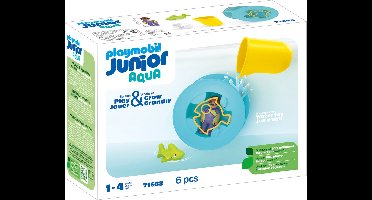 PLAYMOBIL Junior Aqua Waterwervelrad met babyhaai - 71688