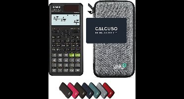 Casio fx-85ES Plus 2nd edition incl. WYNGS Beschermhoes Lichtgrijs - Wetenschappelijke Rekenmachine - Basis Pakket