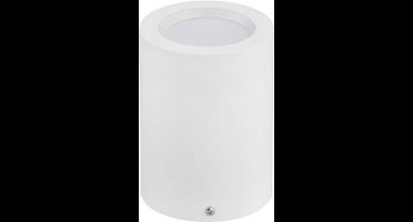 LED Downlight - Opbouw Rond Hoog XL 5W - Natuurlijk Wit 4200K - Mat Wit Aluminium - Ø95mm