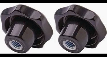 M10 Sterknop rond 50 mm met ijzeren draadbus - per 2 stuks - Stergreep - inwendig draad