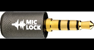Mic-Lock 3.5mm Microfoon Blocker - 's werelds enige echte anti-afluister hardware die stilte terugstuurt naar het apparaat - Grijs