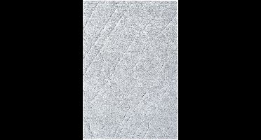 Rugsman Kyoto 014.0005.5181 Vloerkleed - 200 x 290 cm - Grijs - Rechthoekig - Polyester - Woonkamer - Geometrisch - Shaggy - Hoogpolig, Boho, Modern