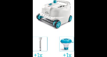 Zwembadonderhoud - Intex Zwembad stofzuiger Deluxe ZX300 - Automatisch - 28005 inclusief Thermometer en Chloordrijver - 3-delig - Geschikt voor alle type zwembaden - Zwembadstofzuiger