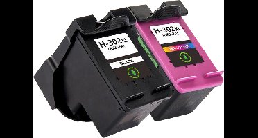Inktcartridges Geschikt voor HP 302XL | Zwart en Kleur Geschikt voor HP DeskJet 1110, 1112, 2130, 2132