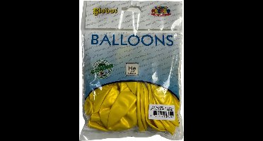 Zakje Met 15 Metallic Gele Ballonnen 30cm Doorsnee Biologisch Afbreekbaar