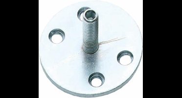 Intersteel metalen onderplaat met vaste M8 pin