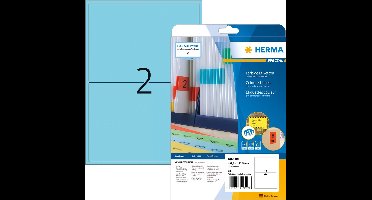 HERMA 4498 printeretiket Blauw Zelfklevend printerlabel