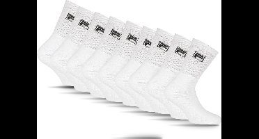FILA Tennis- & Sportsokken Kleine Logo - Maat 43/46 - 9 Pack - Wit