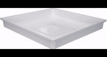 Nedco - Wasmachine Lekbak - 70x70x10cm - Wit - Kunststof