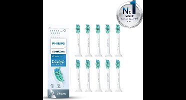 Philips Sonicare C1 ProResults - Opzetborstels voor Elektrische Tandenborstel - Wit - Verpakking van 10 - HX6010/32