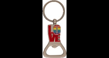 Prachtige LOVE Sleutelhanger met Flesopener – Regenboogdesign