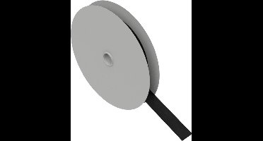 Hebotec 11-KE10005FRT Klittenband Om te bundelen Haak- en lusdeel (l x b) 5000 mm x 10 mm Zwart 5 m