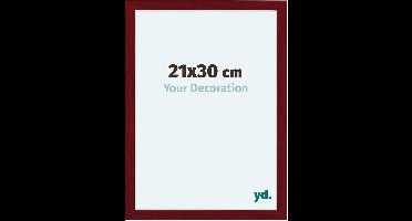 Your Decoration - Fotolijst 21x30 cm - MDF - Wijnrood Geveegd - Como