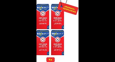 Roxasect anti-mug stekker navulling - 4 x 30ml voordeelverpakking