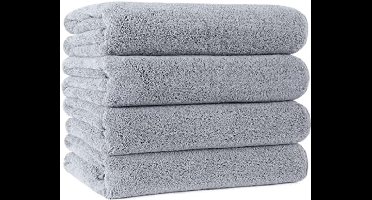 Microvezel badhanddoek - sneldrogend/niet-pluizend - 4 stuks - 144,8 x 76,2 cm