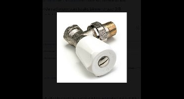 Comap 408U handbediende radiatorkraan haaks binnendraad 3/8.