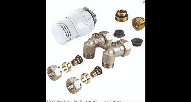Comap aansluitset 1/2" F-3/4" euroconus muuraansluiting Henrad Premium Line ECO.