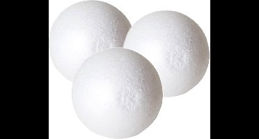 Gerimport Piepschuim ballen - 3x - hobby vormen - styropor bollen - 9 cm