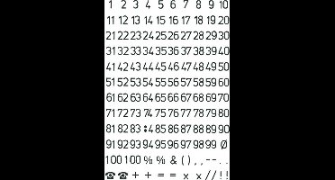 Etiket herma 4155 5mm getallen zwart op transp | 10 stuks