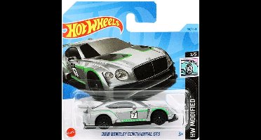 HOT WHEELS 2018 BENTLEY CONTINENTAL 7 GT3 SILBER 44/250 1:64 HW MODIFIED 3/5