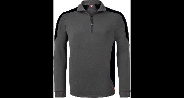 HAVEP Zipsweater Bicolor 10076 - Charcoal/Zwart - 2XL