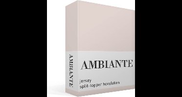 Ambiante Katoen - Splittopper Hoeslaken - 140x200/210 - Zand