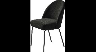 Eetkamerstoel Creston Almost Zwart Chenille - Giga Living