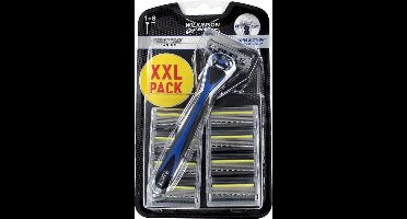 Wilkinson Quattro Titanium - Scheermesjes - Scheermeshouder en scheermesjes - XXL Pack - 8+1