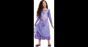 DISNEY - WISH, Asha jurk Deluxe, Maat S (5 - 6 jaar), Meisjes