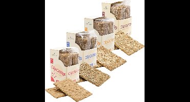 Protiplan - Mix Proteïne Crackers - 32 stuks - 32 x 22,5 g - Koolhydraatarm - Eiwitrijk