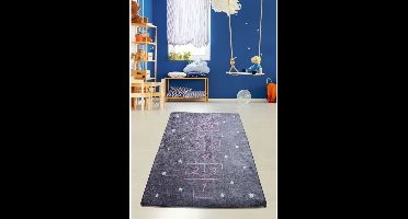 Asir-tapijt (100 x 160). Hopscotch - Grijs