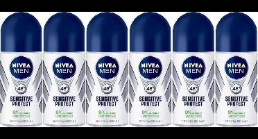 NIVEA MEN Sensitive Protect Roll-On - 6 stuks