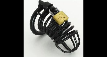 Power Escorts - Prison Break - Verstelbare Cockcage Met Slot - 40 mm - Small Size - BR89 - Zwart Metaal