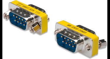 Digitus Serieel Adapter [1X D-Sub Stekker 9-Polig - 1X D-Sub Stekker 9-Polig] Zilver