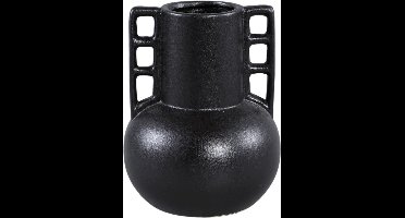 PTMD Essa Vaas - 18 x 18 x 23 cm - Keramiek - Zwart