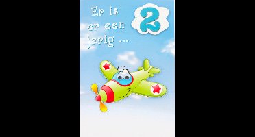 Depesche - Kinderkaart met de tekst "2 - Er is er een jarig ..." - mot. 004
