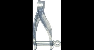 Seilflechter - D-sluiting - Gedraaid - Plat - 4mm - RVS - Maat: Default