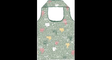 Moses Shopper Eco Opvouwbaar Kat  40 X 66 Cm Polyester Groen