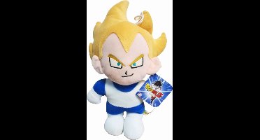 Super Saiyan Vegeta - Dragon Ball Z Fantasy Pluche Knuffel 35 cm {Speelgoed voor kinderen jongens meisjes | Dragon Ball Super Plush Toy | Super Saiyan Goku, Vegeta, Piccolo, Beerus, Majin Buu, Shenron, Krilin}