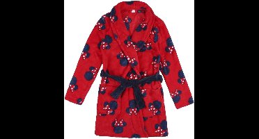 Disney Minnie Mouse Badjas in Coral Fleece - Rood - 12 jaar