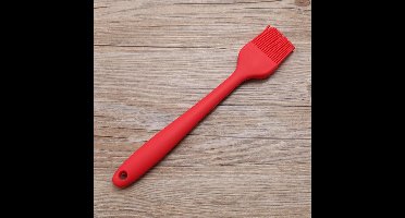 New Age Devi - Rode Siliconen Bakkwast (26CM) - Keukengerei voor Insmeren & Invetten