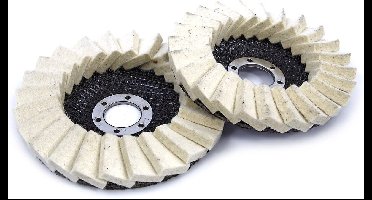 HBM 125 mm. Lamellen Polijstschijf voor op de haakse slijper